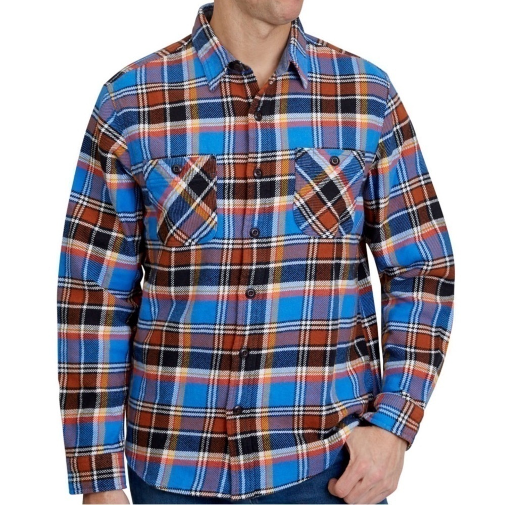 Land’s End Rugged soft brushed Flannel Shirt men’s size XXXL